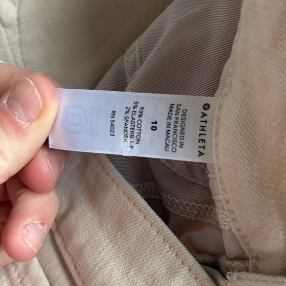 Athleta SculptecFlex Straight Crop Jean size 10 - Picture 4 of 5